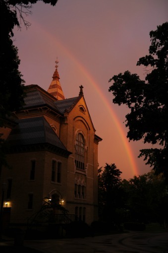 Washington Hall rainbow